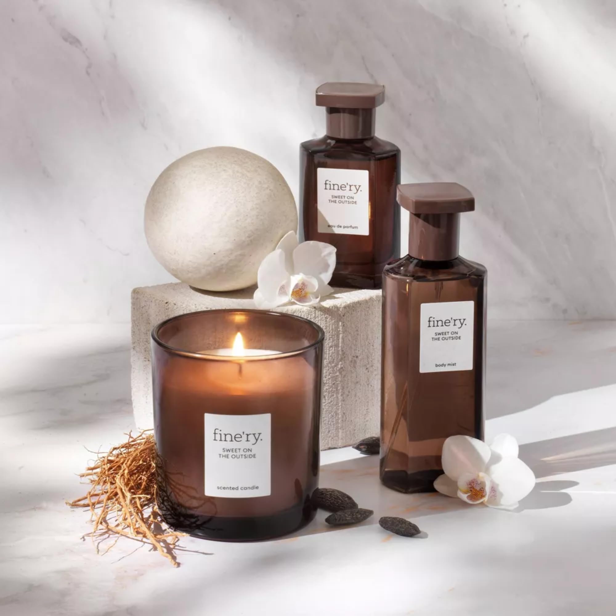 Fine'ry packaging showcases vegan and cruelty-free fragrance credentials