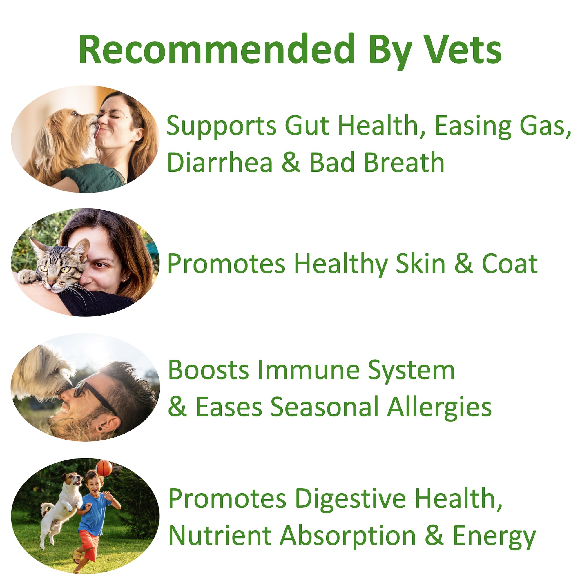 Finest For Pets TummyWorks dispensing scoop for easy dose into meals.
