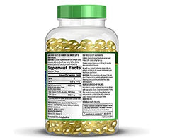 Finest Nutrition half-size fish oil softgels, easy to swallow and measure daily omega-3 intake