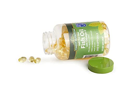 Finest Nutrition fish oil close-up highlights Alaska wild-caught sourcing for quality omega-3