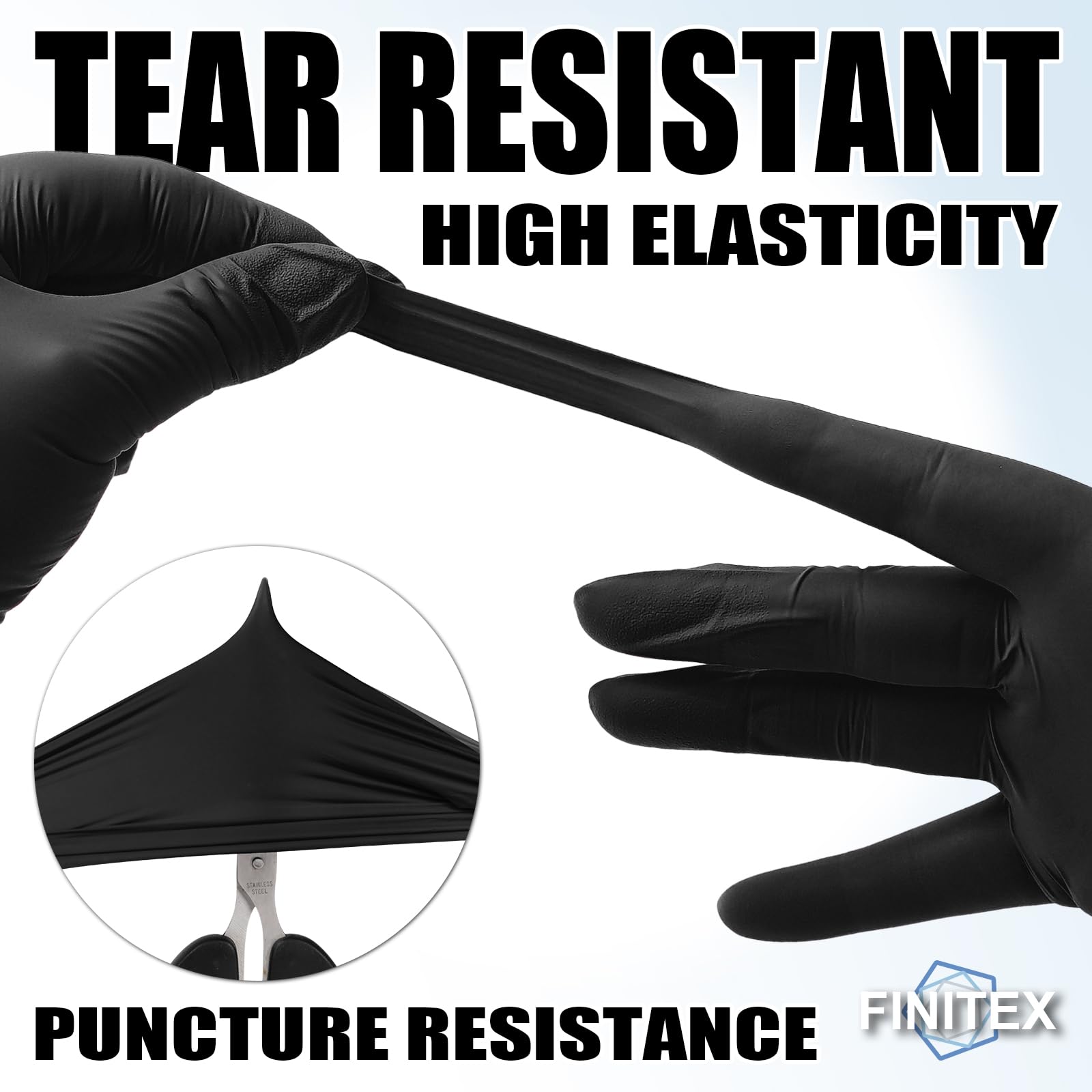FINITEX latex-free powder-free nitrile gloves for sensitive hands