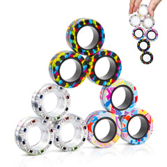 Pocket-size Finger Rock fidget rings easy to carry during daily activities.