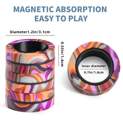 Finger Rock fidget spinner ring in motion shows smooth rotation