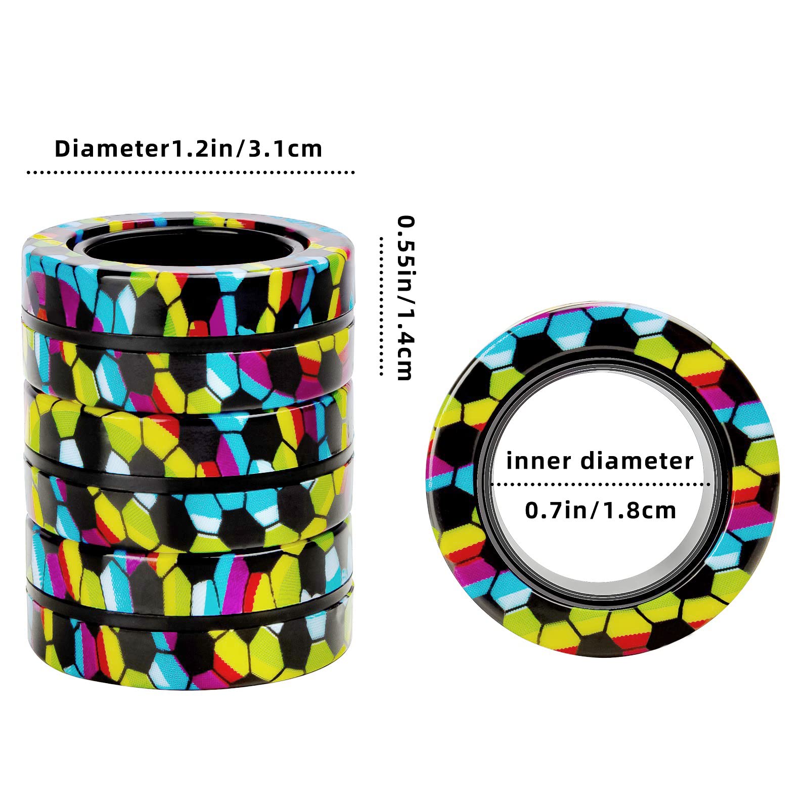 Finger Rock Magnetic Rings 3-Pack in use; rings worn or carried as fun ornaments.