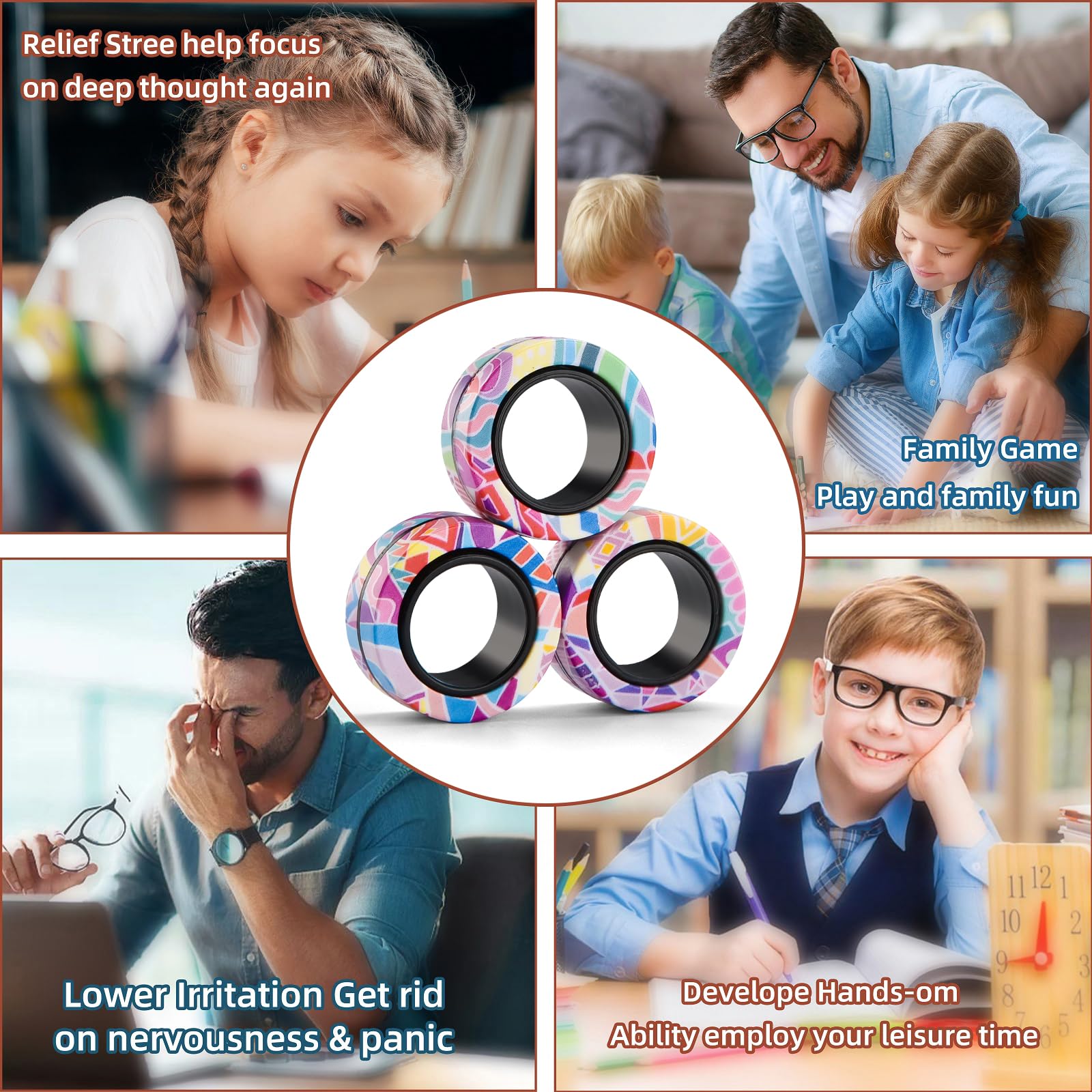 Office-friendly Finger Rock rings support discreet focus during tasks.