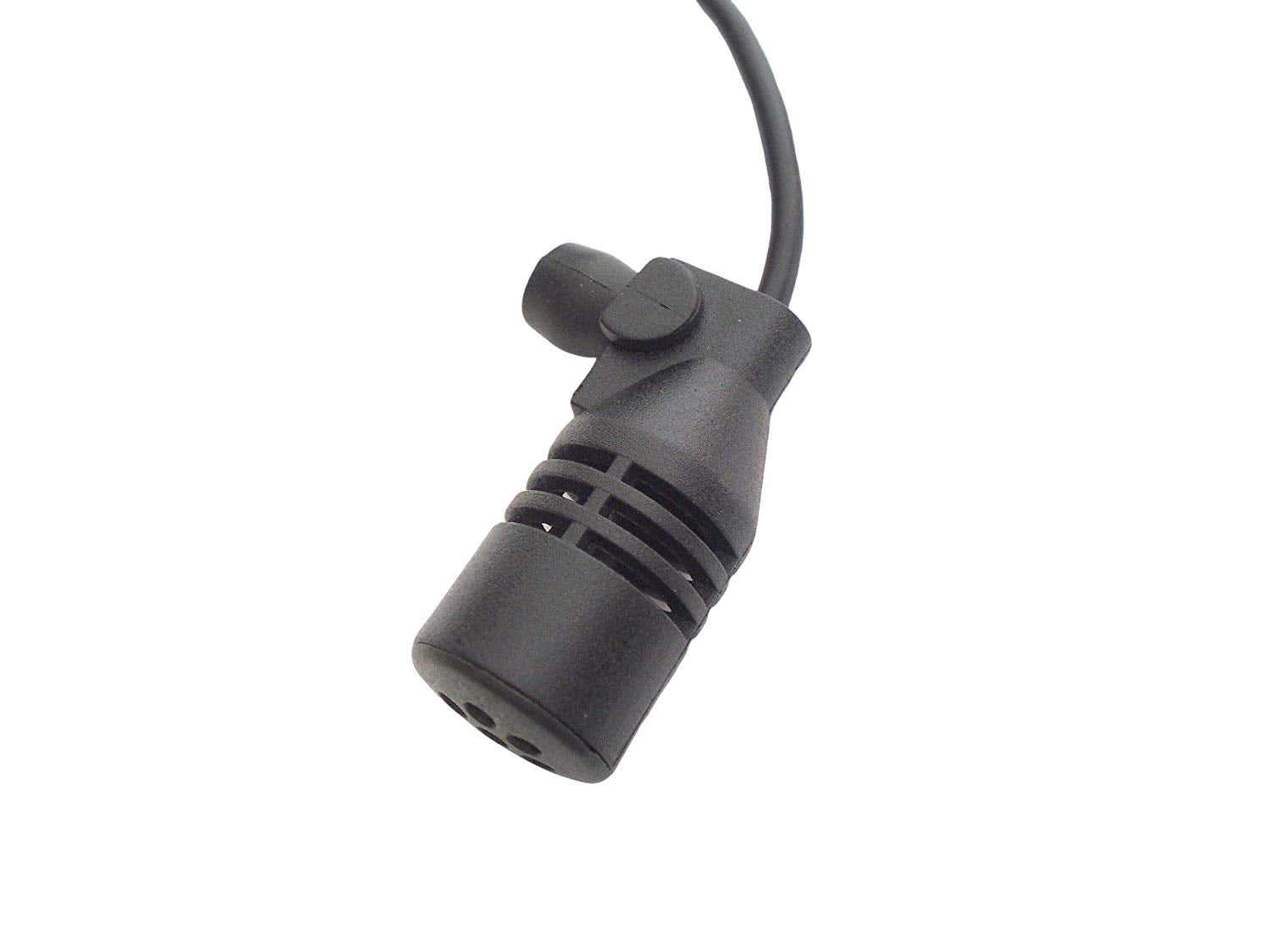 FingerLakes dash-mount clip and foam filter for stable vocal pickup and wind noise reduction.