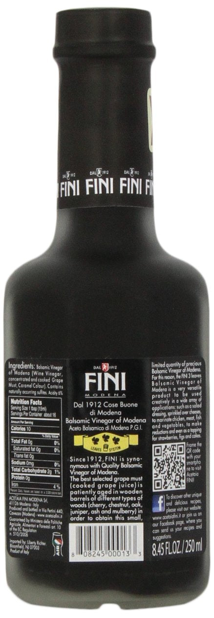 Fini Balsamic Vinegar pour spout ready for glaze and marinade.