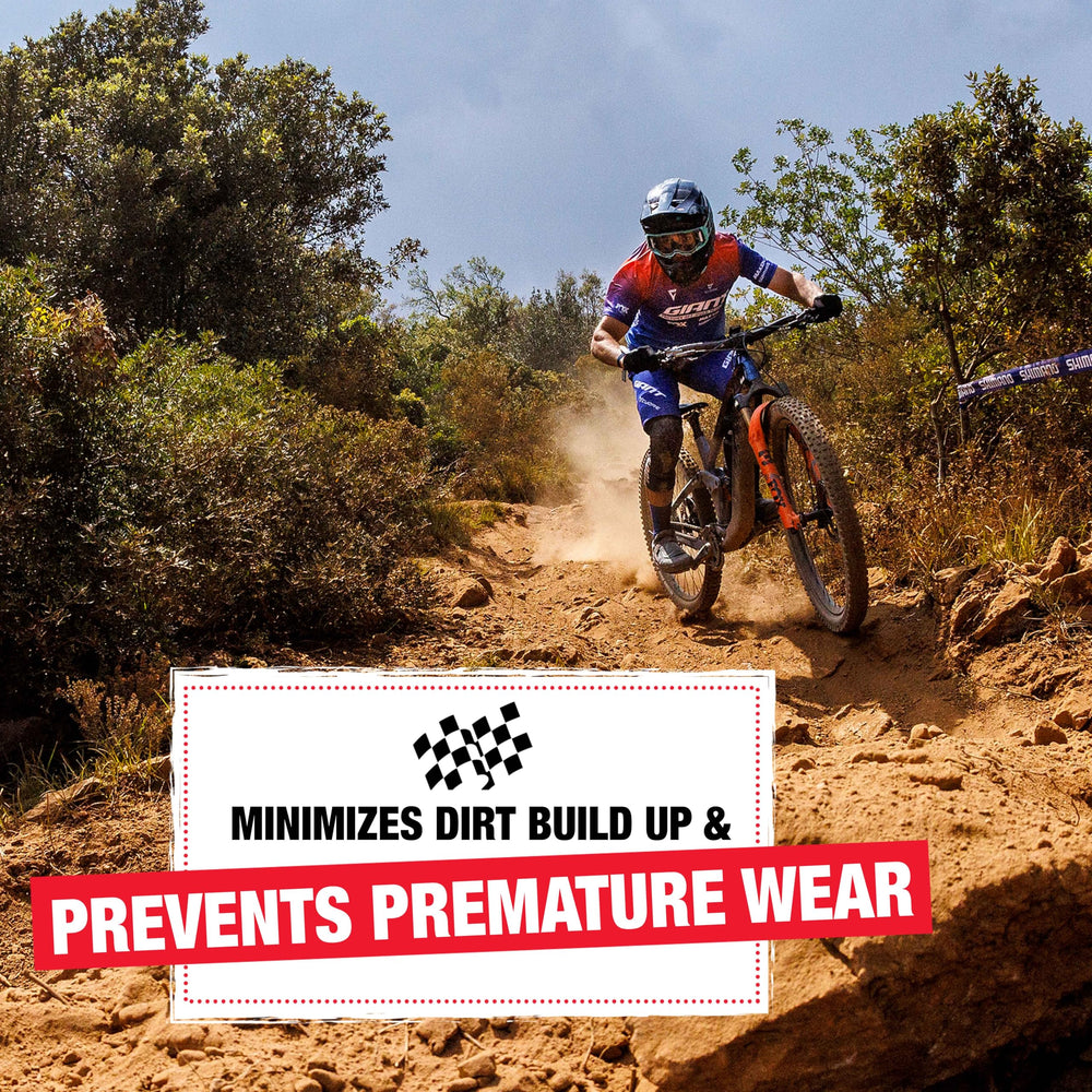 Finish Line Rust shield protects chains from moisture and corrosion