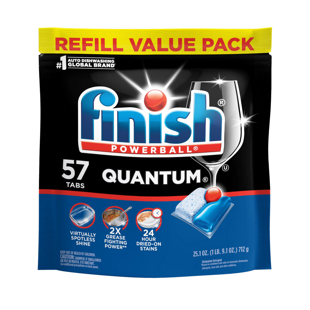 57-count Finish Quantum box sits on the kitchen counter