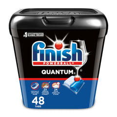Finish Quantum pods show the 3-chamber design for deep clean.