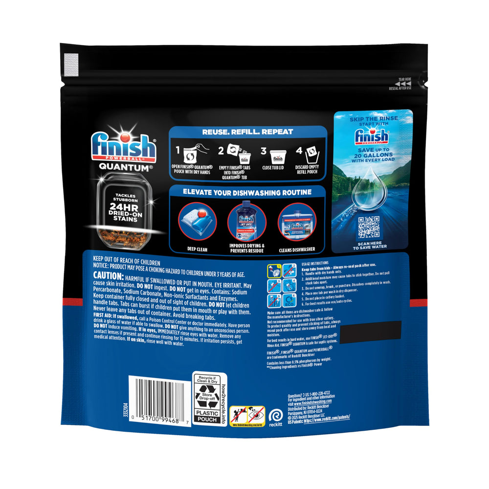 Finish Quantum enables no pre-rinse cleaning in action