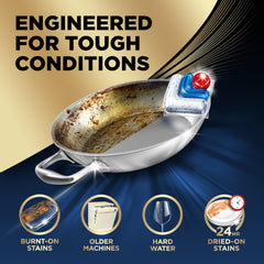 Finish Ultimate Dishwasher Pods perform well in hard water for clearer results