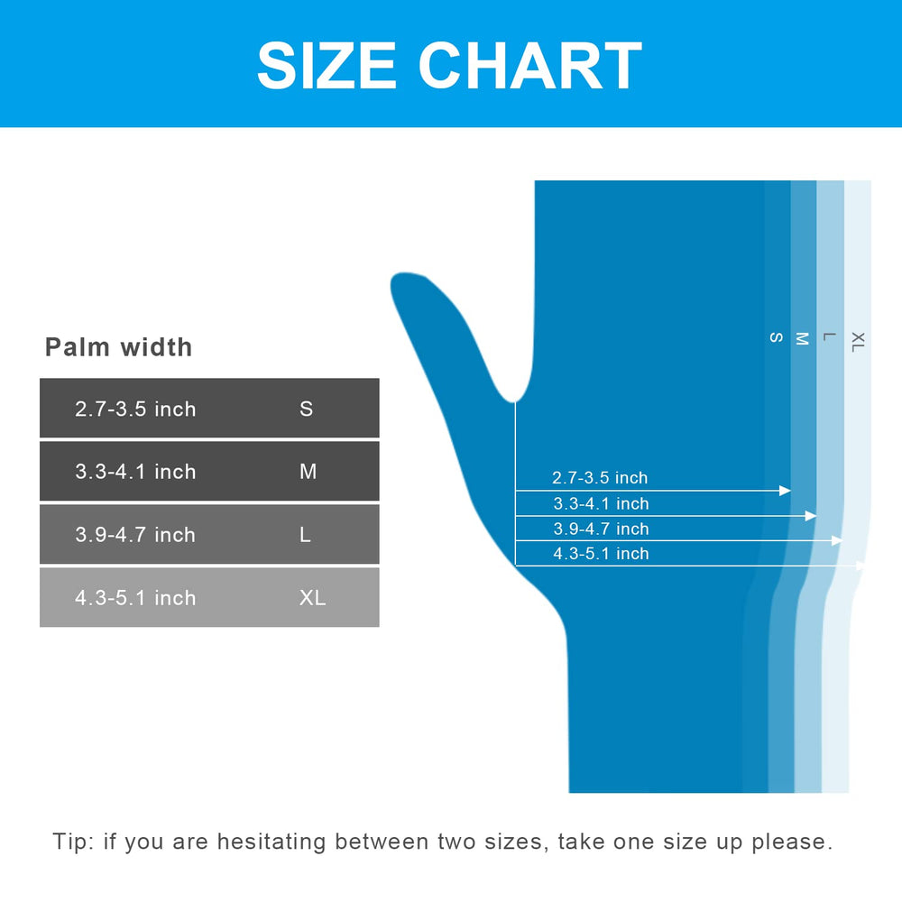 FINITEX blue nitrile gloves durable rip-resistant material