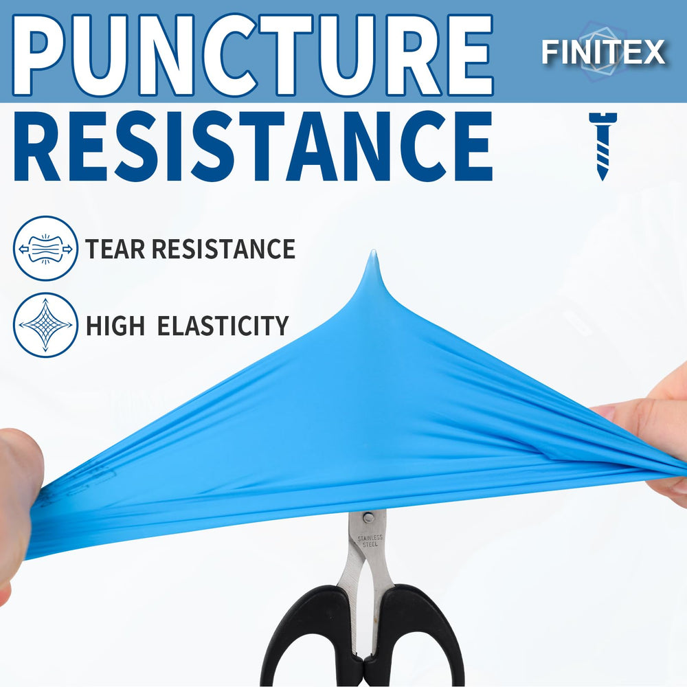 FINITEX durable tear-resistant nitrile gloves for cleaning and tasks
