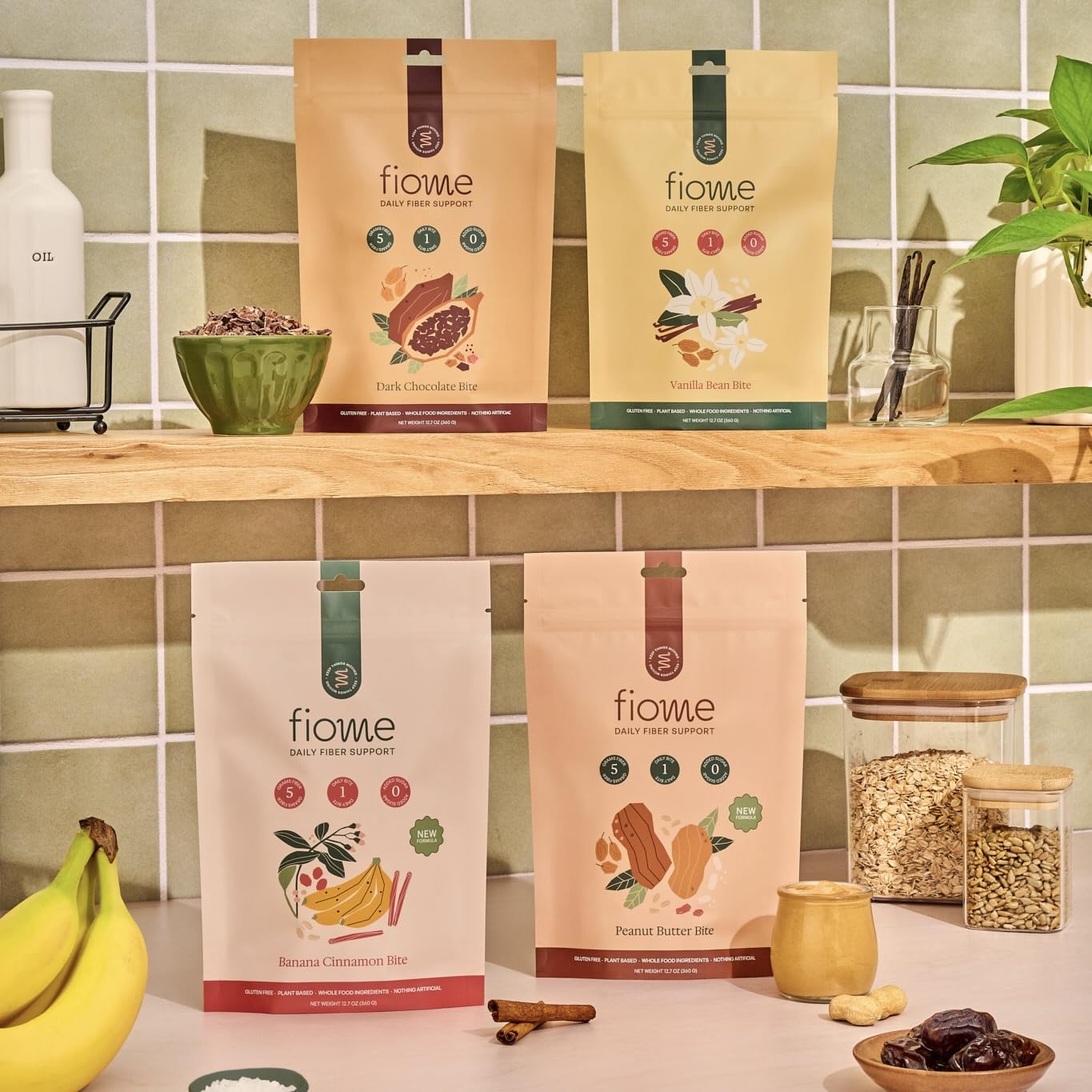 Fiome Fiber Bites measured portion for controlled intake