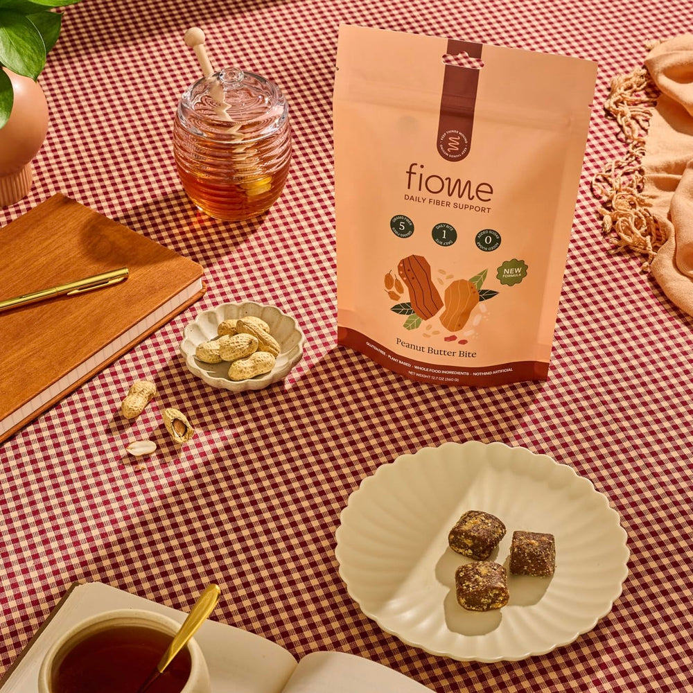 Fiome Fiber Bites serving pouch ready for your daily fiber routine.