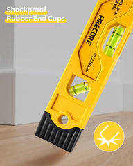 Three vials provide 90°, 0°, and 45° readings for versatile setups