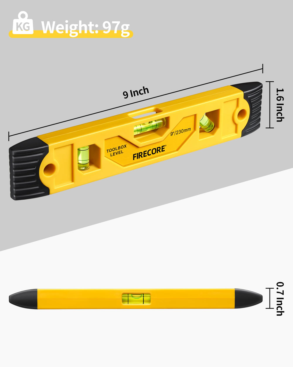 Hanging holes enable safe storage when not in use