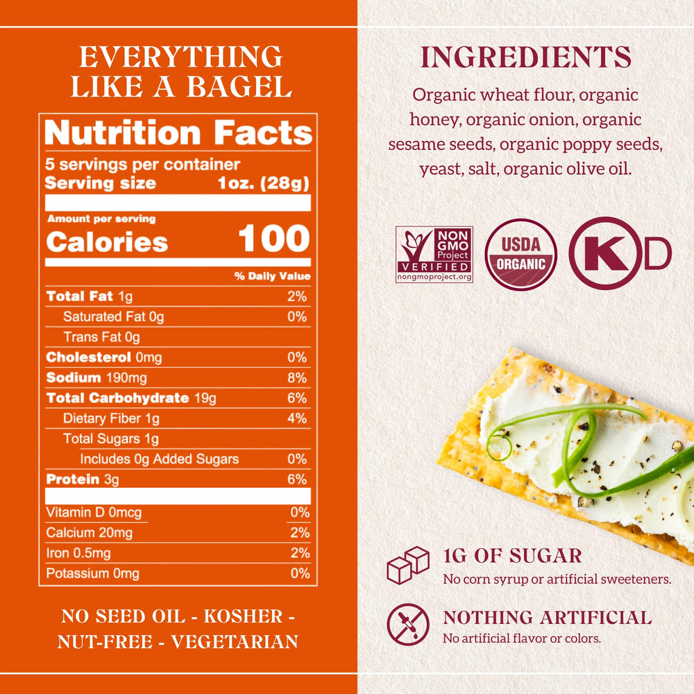 Firehook Everything Like the Bagel Crackers close-up of crisp texture ideal for dipping