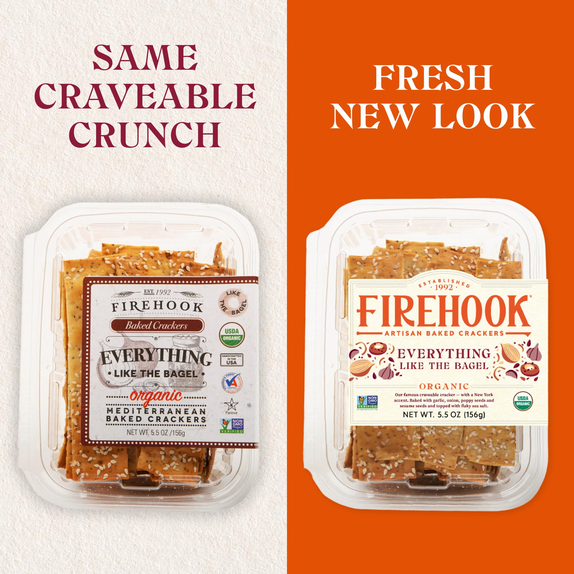 Firehook Everything Like the Bagel Crackers US-made small-batch bake