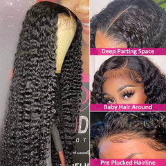 FIRIEYA 4x4 HD closure close-up showing seamless parting