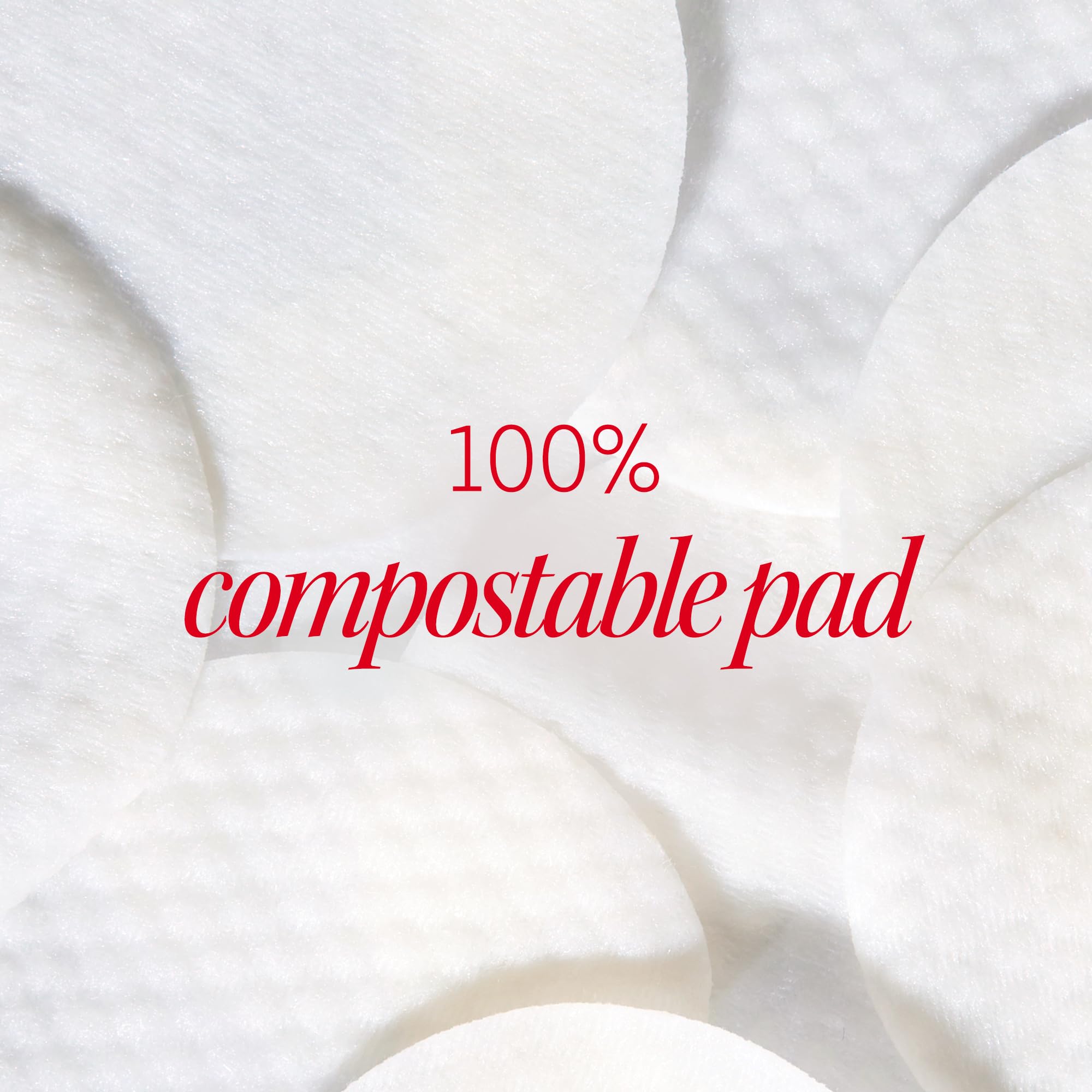 First Aid Beauty acne pads compostable packaging symbol.