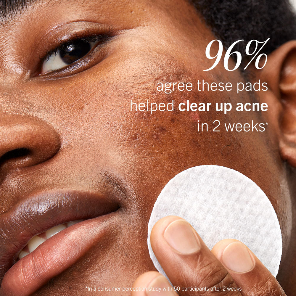 First Aid Beauty acne pads fragrance-free label on packaging.