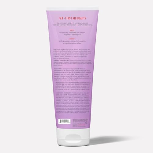 Application on skin of First Aid Beauty KP Bump Eraser for smoother results.