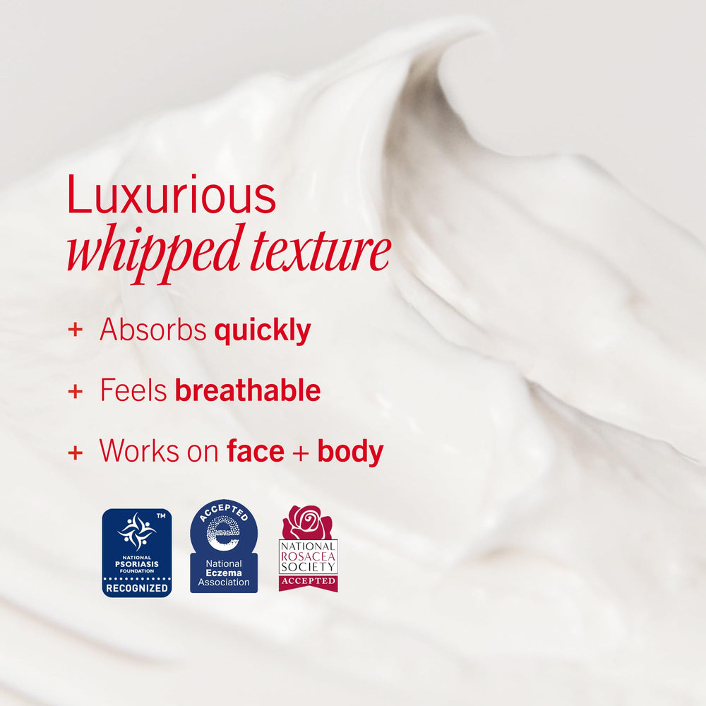 First Aid Beauty Ultra Repair Cream being applied after a shower for instant comfort