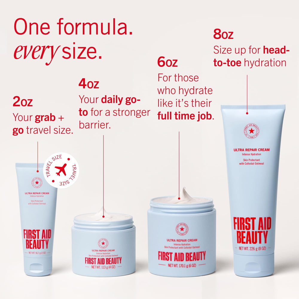 First Aid Beauty Ultra Repair Cream recyclable packaging symbol on the box