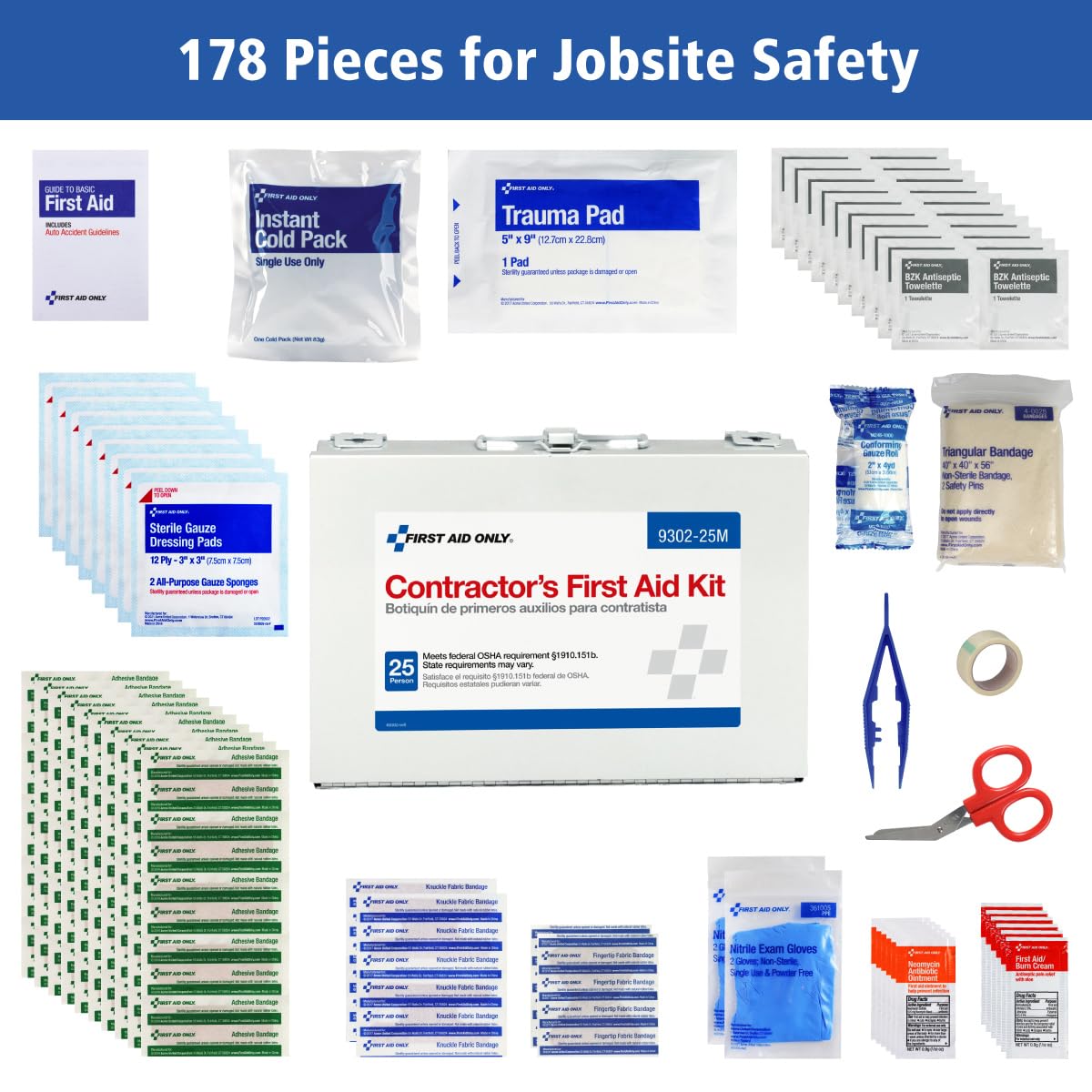First Aid Only antiseptic wipes enable quick wound prep and cleanliness