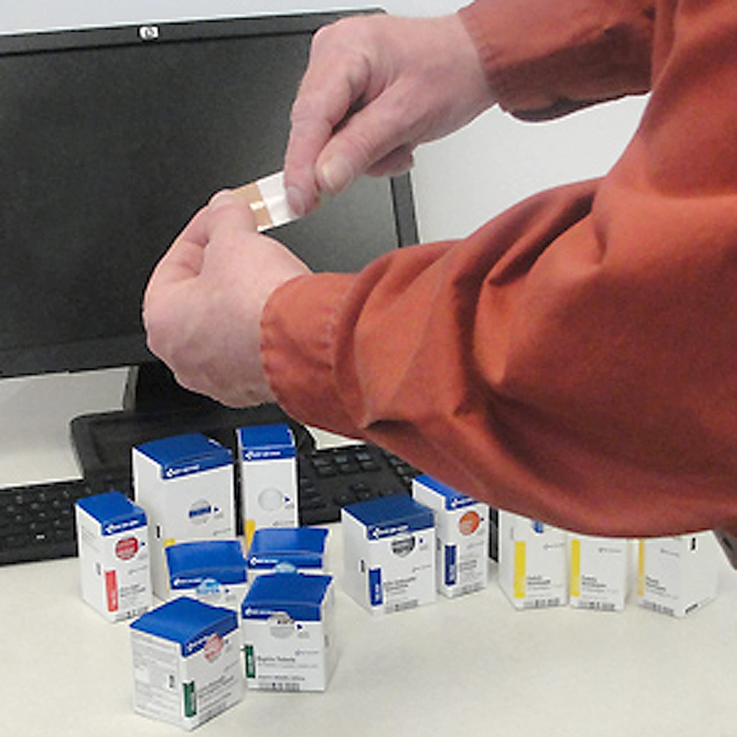 First Aid Only burn cream for minor skin injuries and relief.