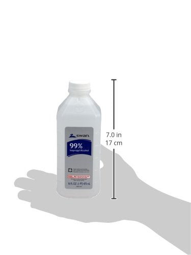 First Aid Only Swan isopropyl alcohol label closeup highlighting 99% concentration and usage