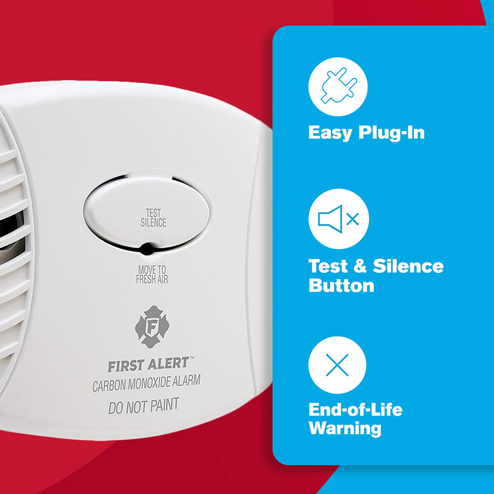 First Alert CO600 emits an 85 dB alarm for clear room awareness.