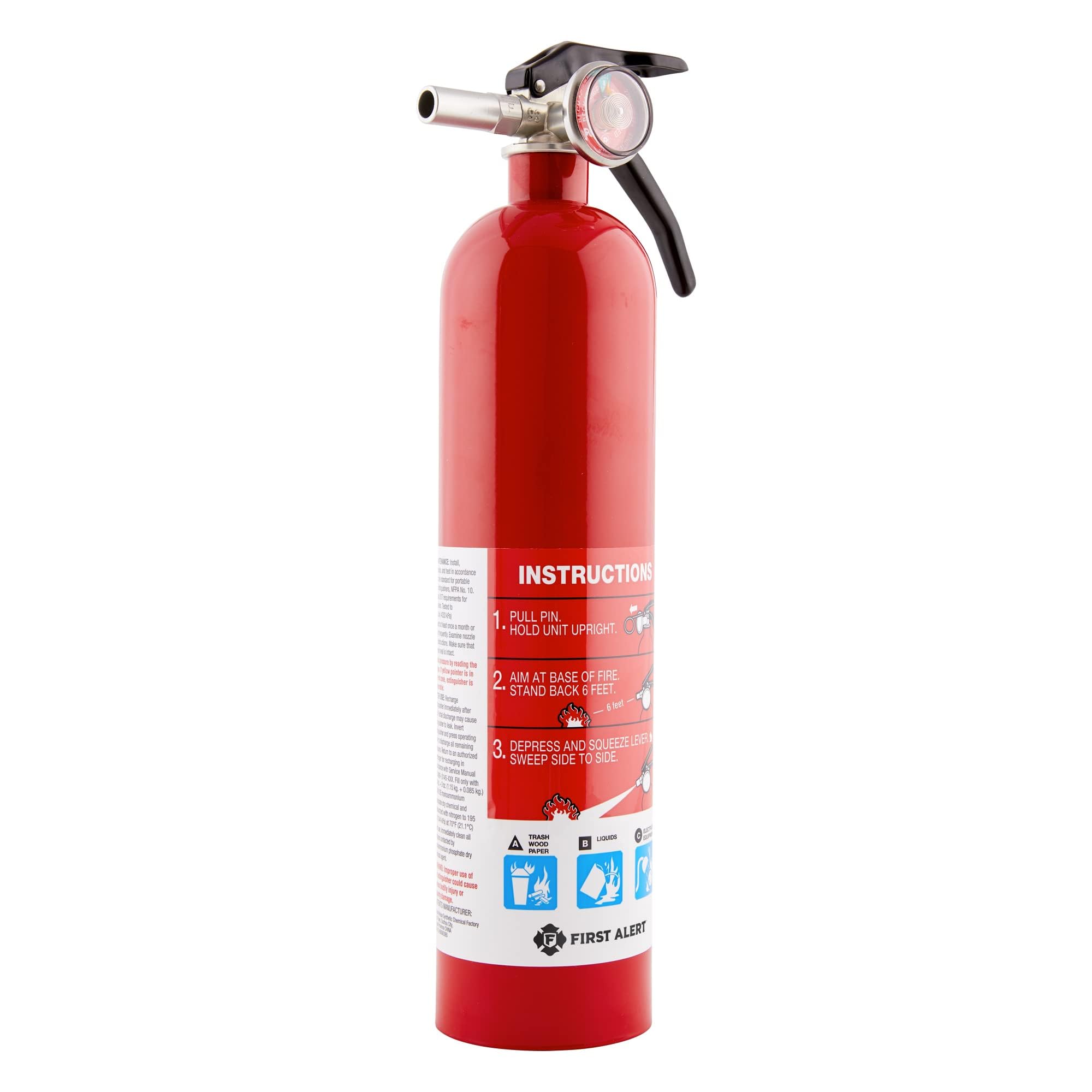 First Alert Home1-2 extinguisher mounted near doorway supports fast access