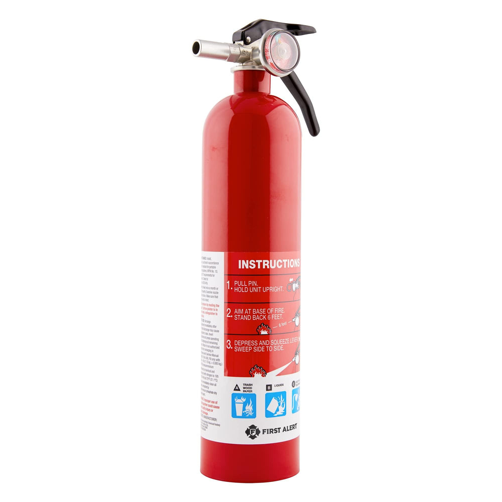 First Alert Home1-2 extinguisher mounted near doorway supports fast access