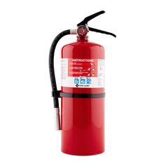 First Alert PRO10 front view extinguisher, ready for quick access.