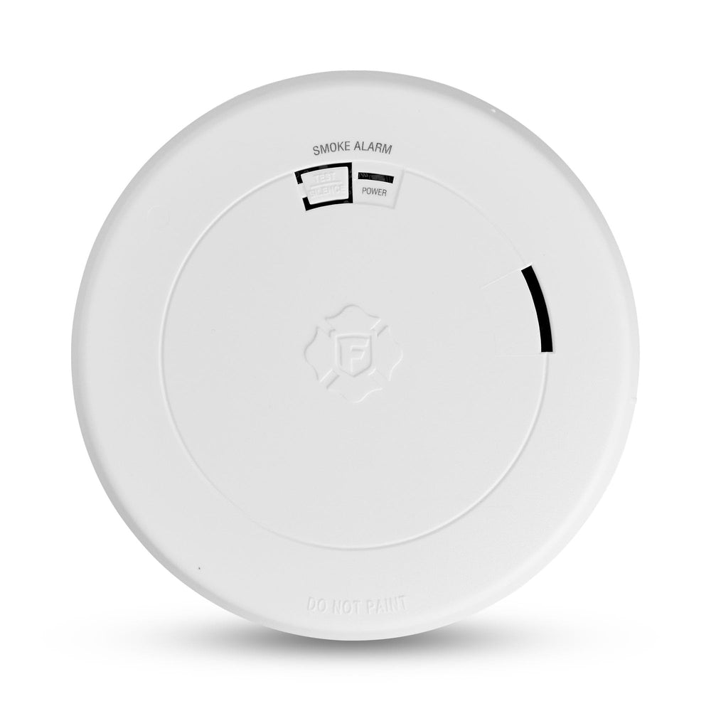 First Alert SM210 slim profile smoke alarm front view for tight spaces.