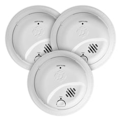 First Alert SMI100 front view shows compact, battery-powered smoke alarm for easy home protection.