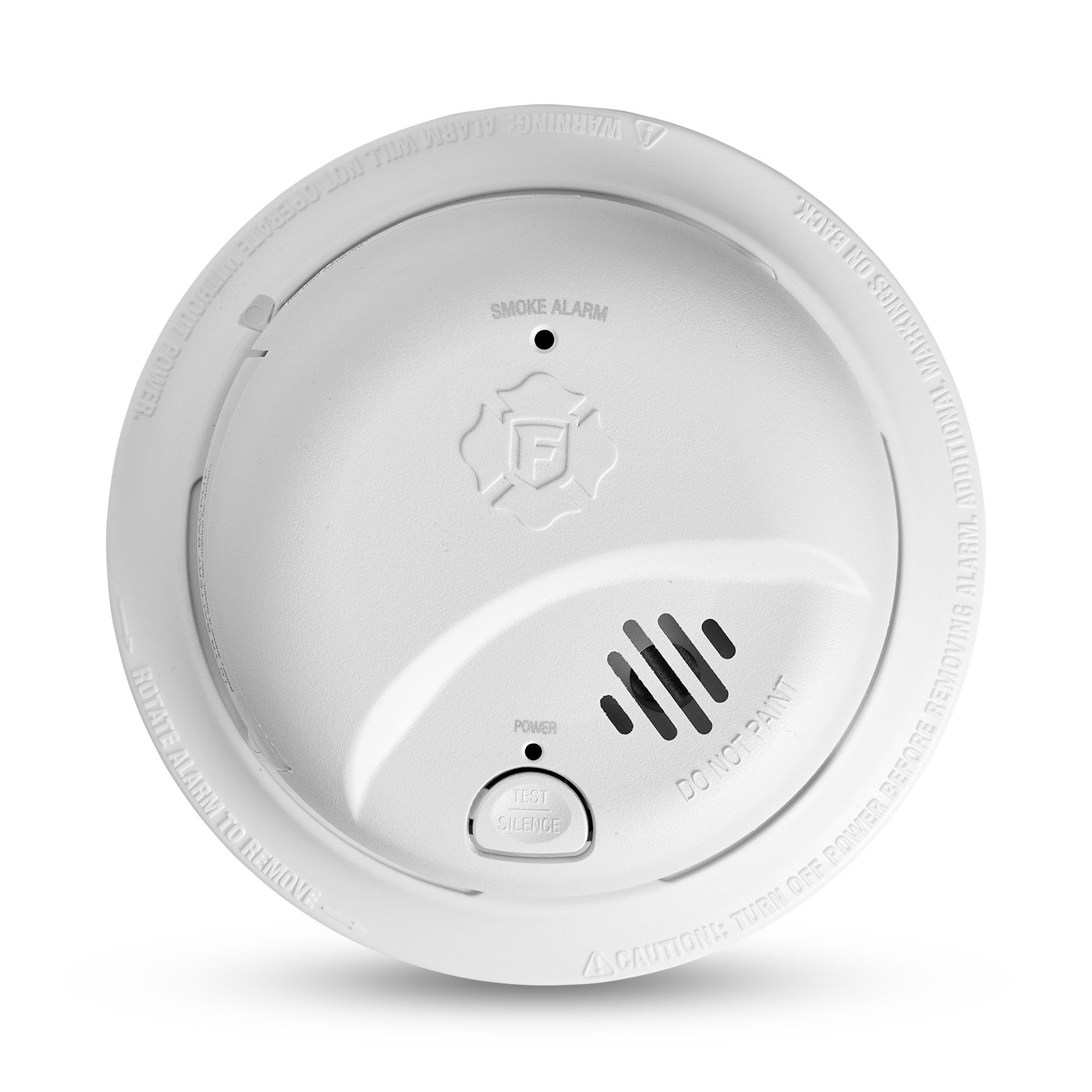 First Alert SMI105-AC front view for reliable early warning across rooms.