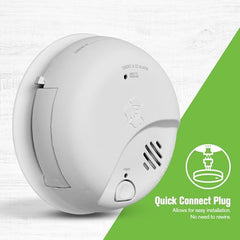 First Alert SMICO100-AC battery-backup indicator showing outage protection at a glance