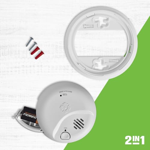First Alert SMICO100 battery compartment open for easy installation.