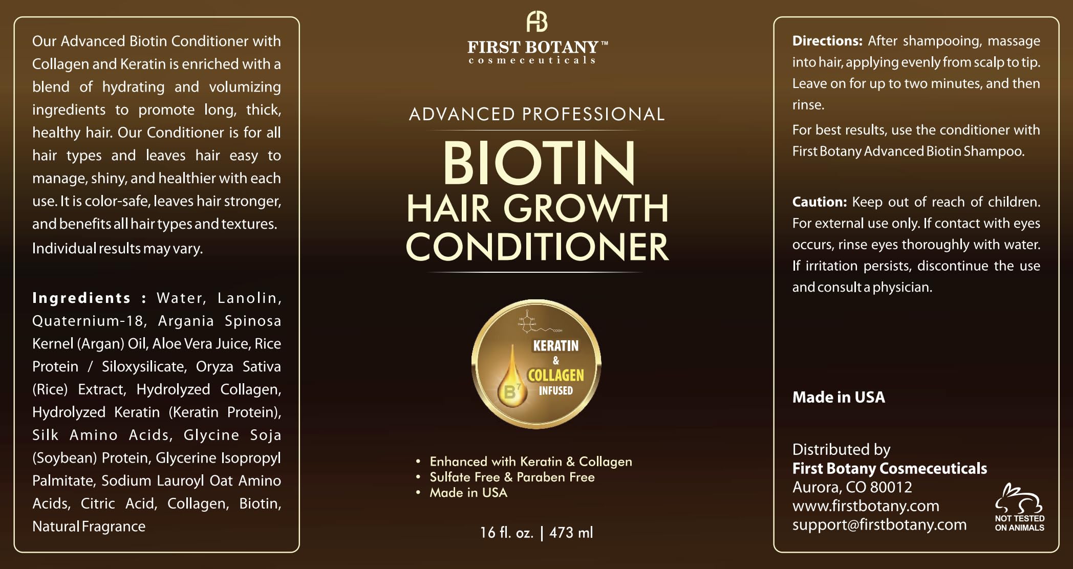 Dual-pack First Botany set with shampoo and conditioner.