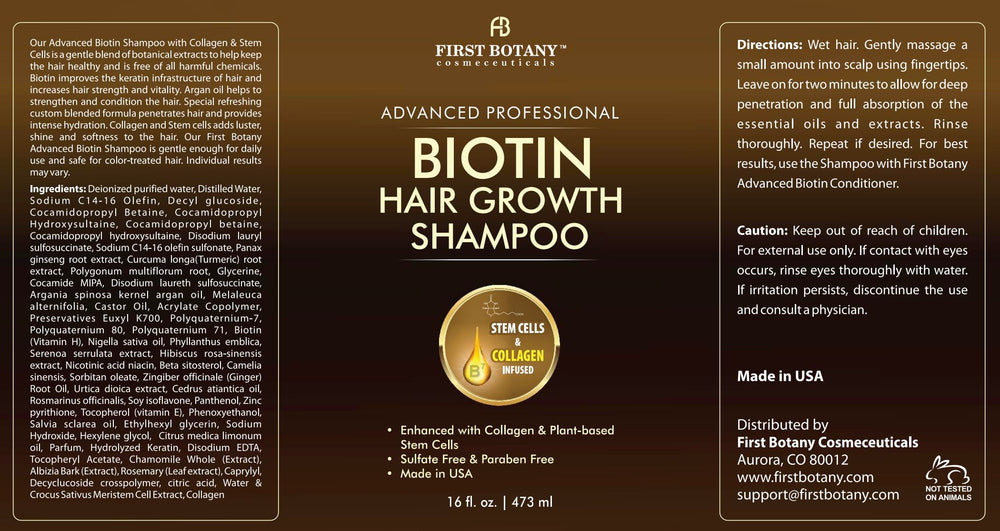 Shower scene showing application of shampoo to scalp with First Botany.