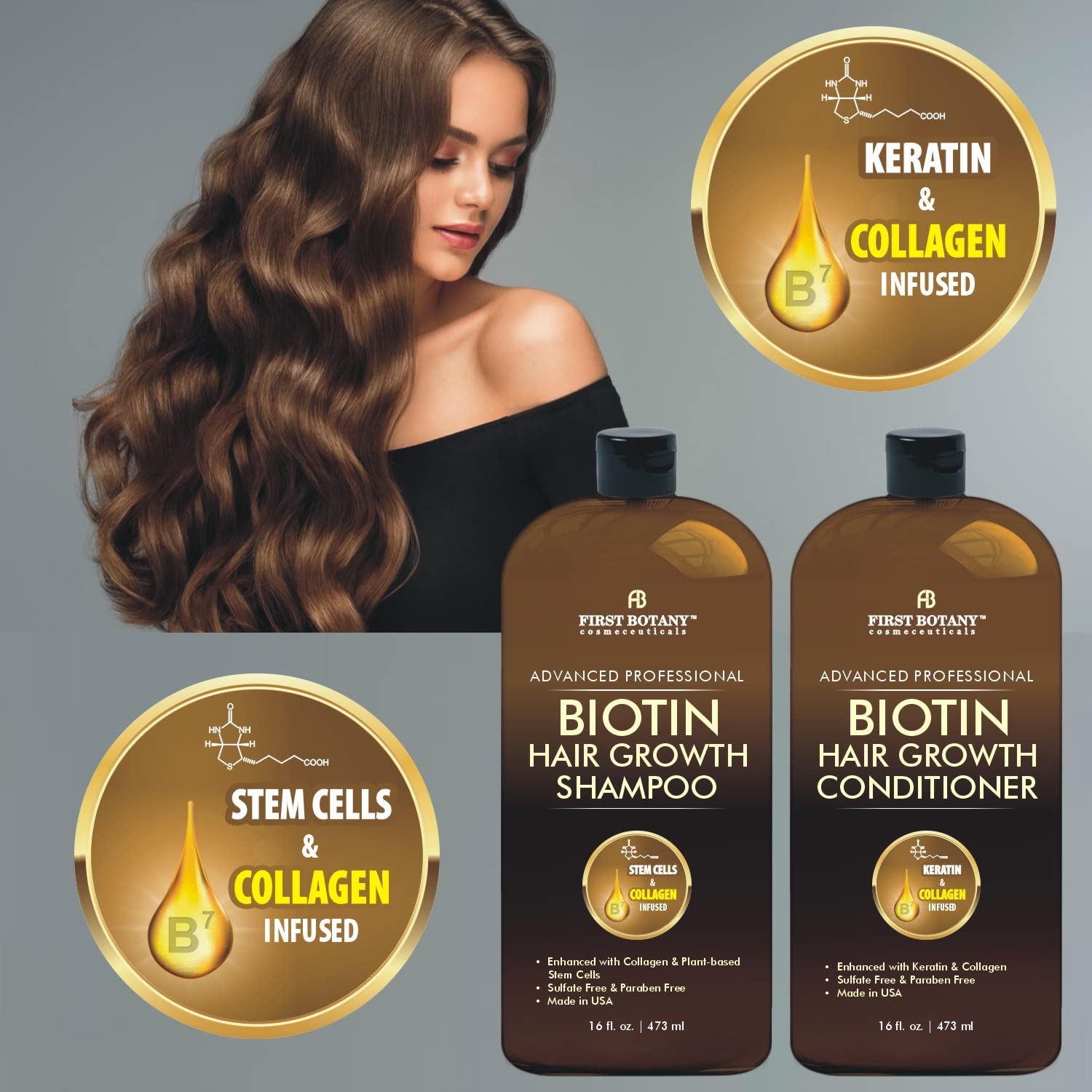 Sulfate-free label signaling gentle cleansing for color-treated hair.