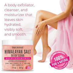 First Botany facial scrub application image demonstrates skin prep and nourishing benefits