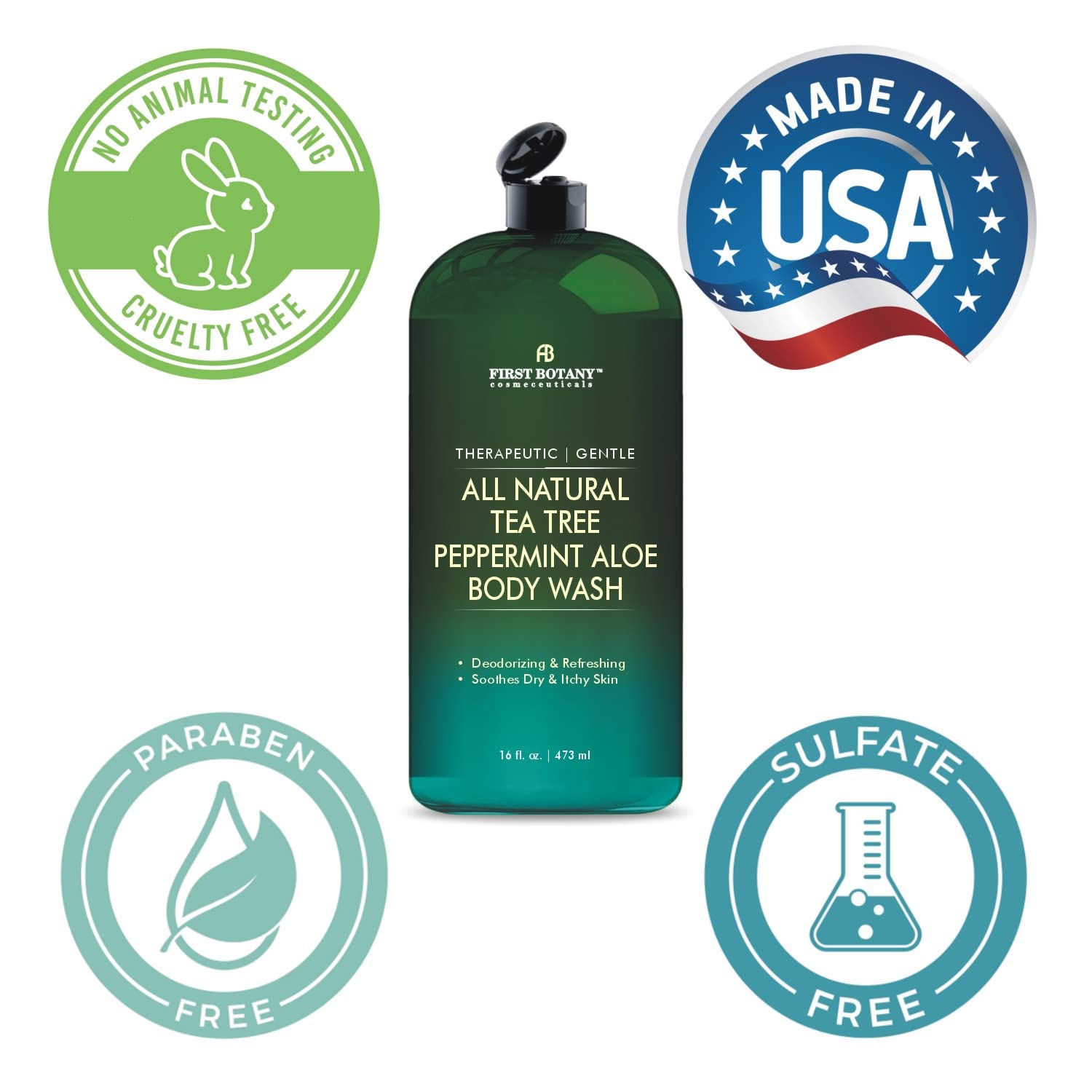 First Botany Tea Tree Mint supports odor control for active lifestyles.
