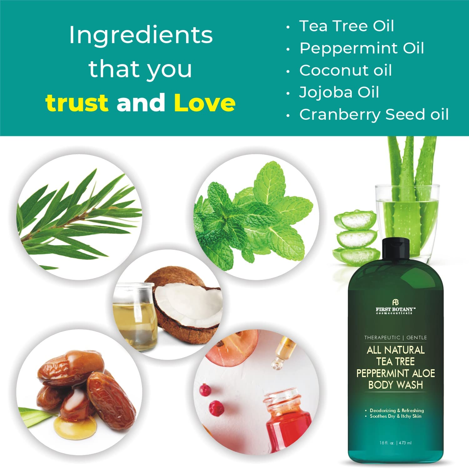 First Botany cranberry and pomegranate oils close-up highlighting nourishing botanicals.
