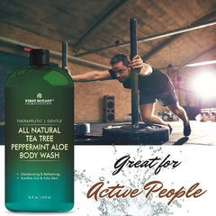 First Botany Tea Tree Mint pump allows easy, mess-free dispensing.