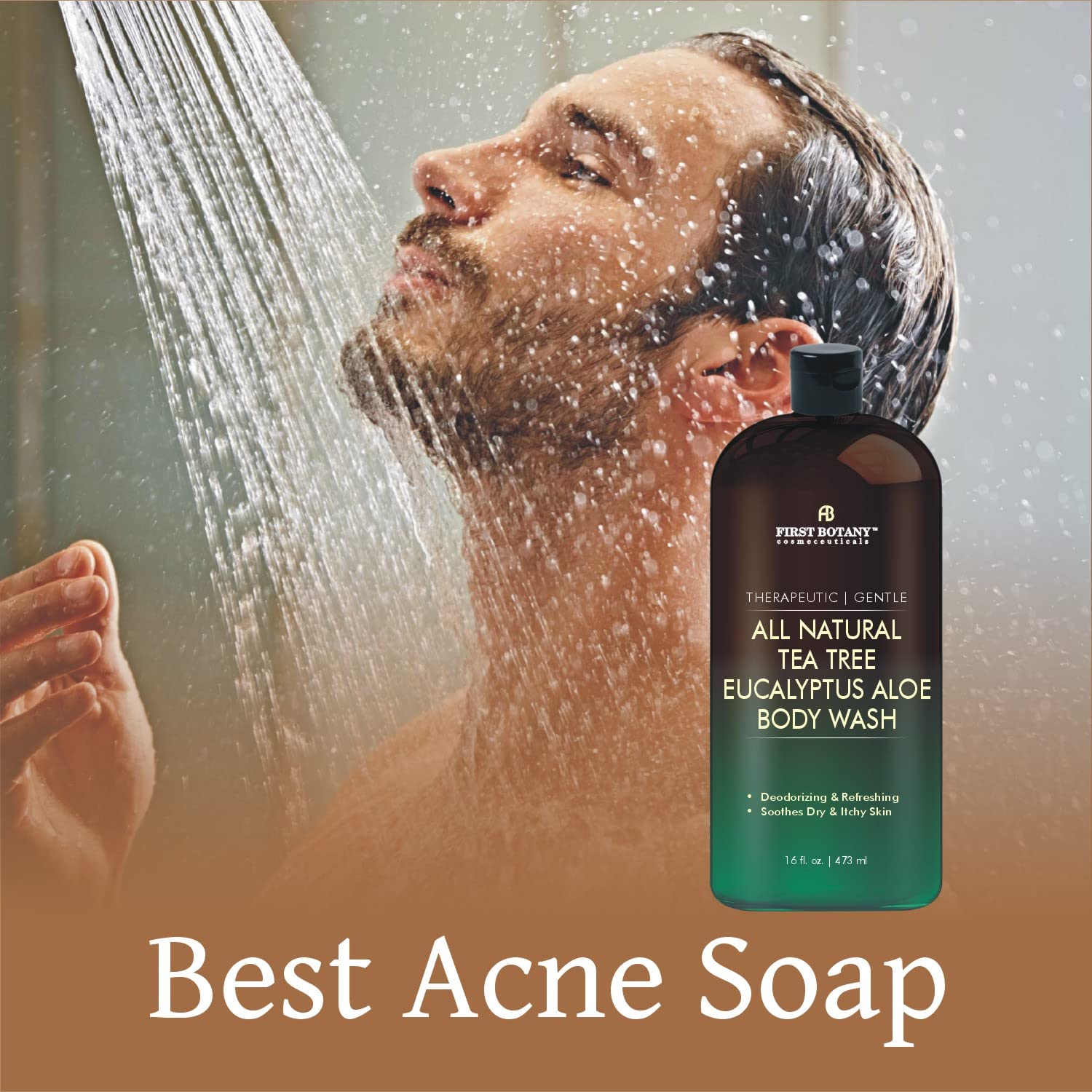 Unisex First Botany body wash suitable for both men and women.